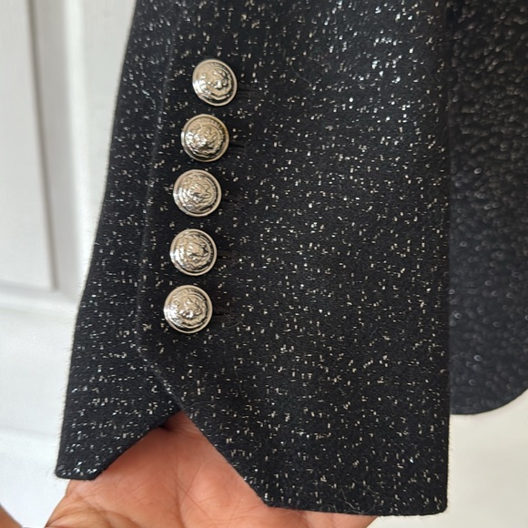 Zadig & Voltaire Venus sparkle Metallic wool blend blazer - Picture 6 of 11